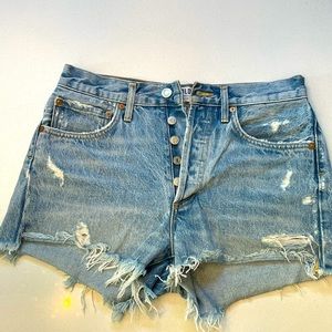 Agolde denim shorts, size 25